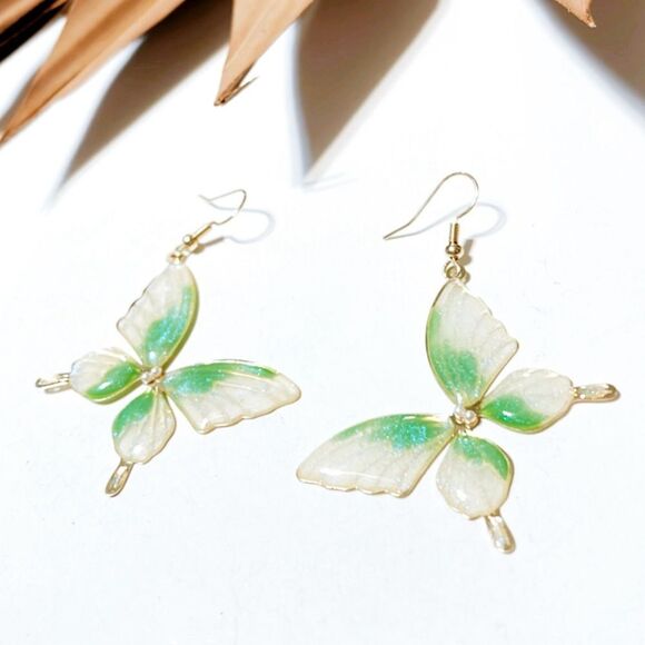 Boho butterfly earrings #827 - Picture 3 of 4